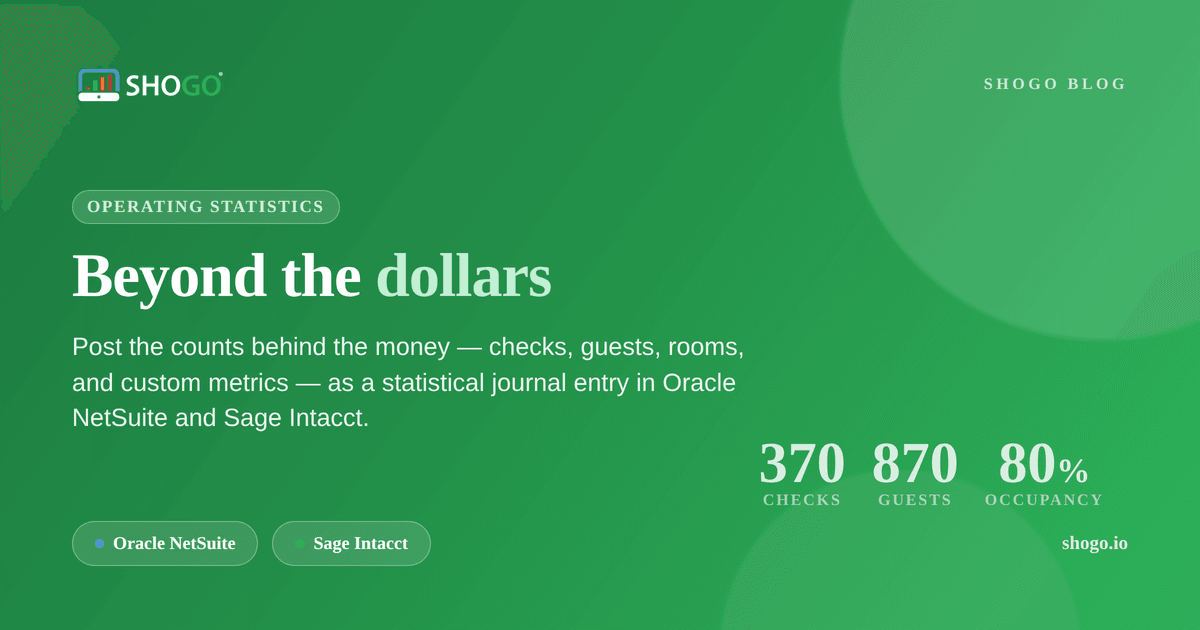 Beyond the Dollars: How Operating Statistics Turn Oracle NetSuite and Sage Intacct Into a Metrics Engine